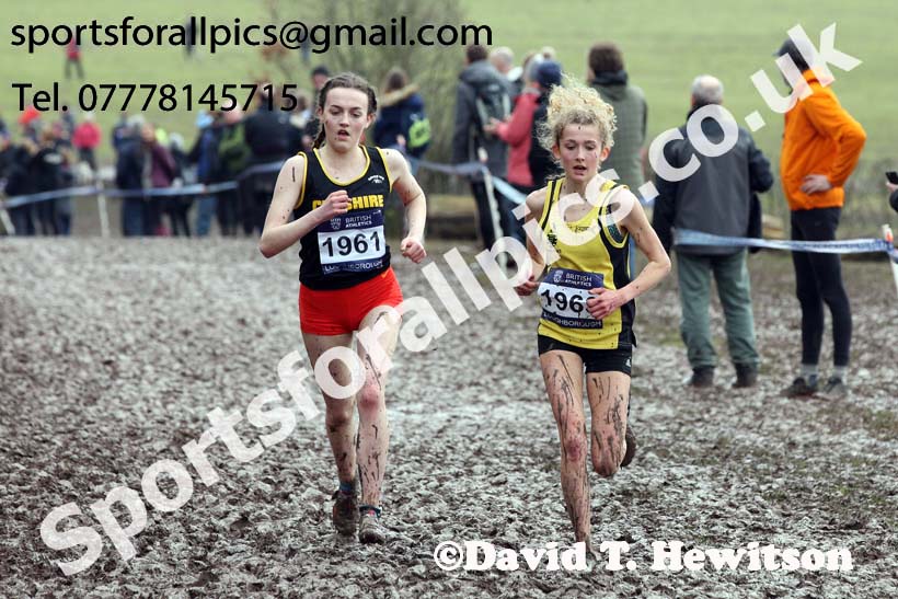Womens under-17s 2018 British Inter Counties Cross Country Champs., Prestwold Hall, Loughborough. Photo: David T. Hewitson/Sports for All Pics